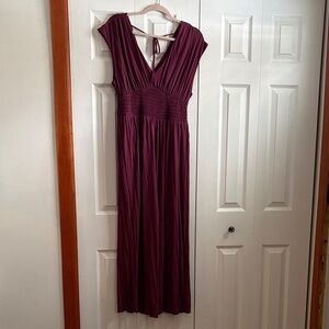 Old Navy Plum Maroon Burgundy jumpsuit Size L
